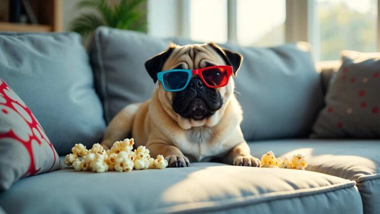 mascotas reaccionando a peliculas